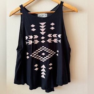 Wildfox Boho Print Loose Fit Tank